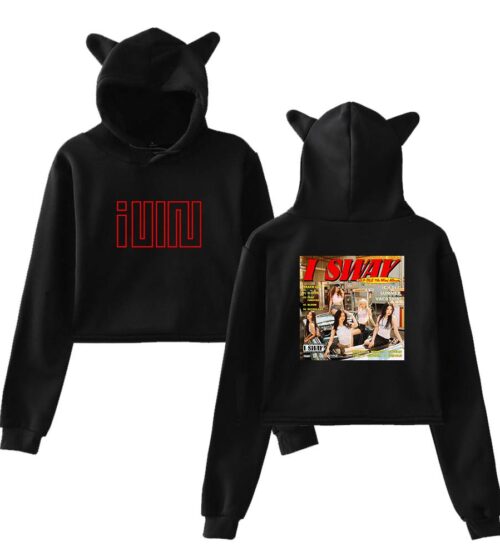 Gidle I Sway Cropped Hoodie #4