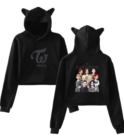 Twice Zepeto Cropped Hoodie #2