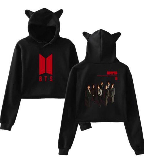 BTS Cropped Hoodie #4