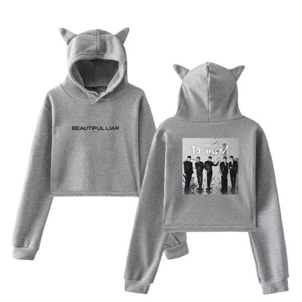 Monsta X Cropped Hoodie #2 - Image 4