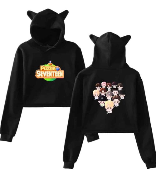 Seventeen Cropped Hoodie #2
