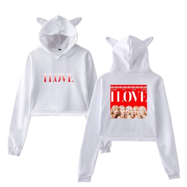 Gidle Cropped Hoodie #3 - Image 3