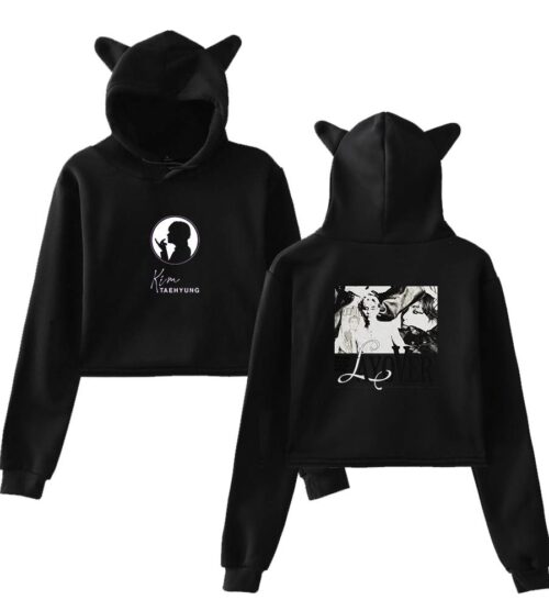 BTS V Cropped Hoodie #4