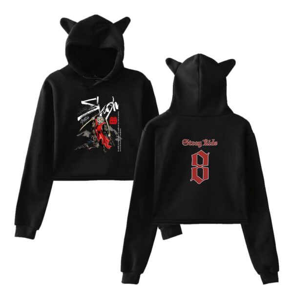 Stray Kids Dominate World Tour Cropped Hoodie #3 - Image 2