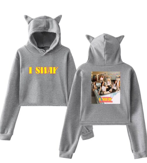Gidle I Sway Cropped Hoodie #3