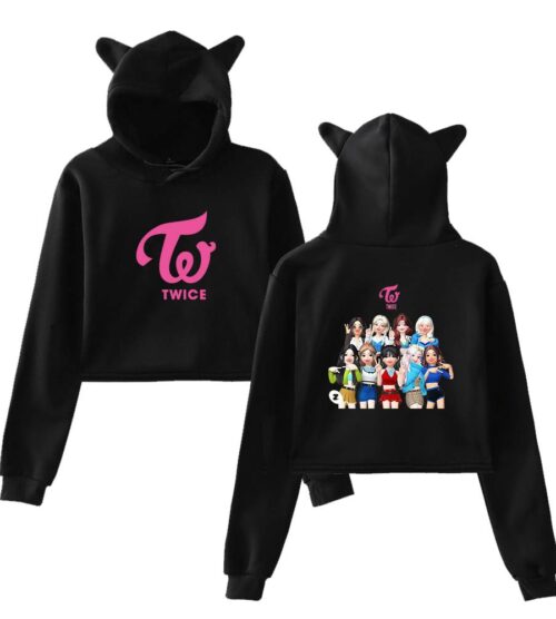 Twice Zepeto Cropped Hoodie #4