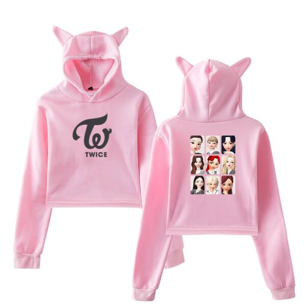 Twice Zepeto Cropped Hoodie #1 - Image 5