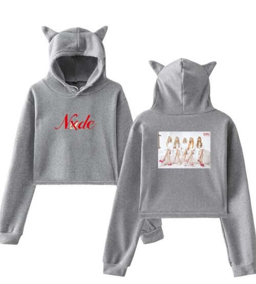 Gidle Cropped Hoodie #4