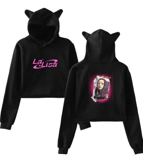 Lisa Blackpink Cropped Hoodie #2