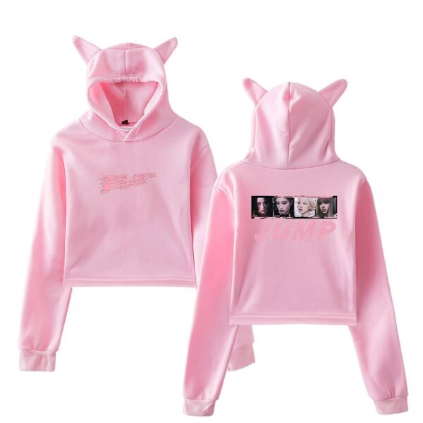 Blackpink Jump Cropped Hoodie #2 - Image 5