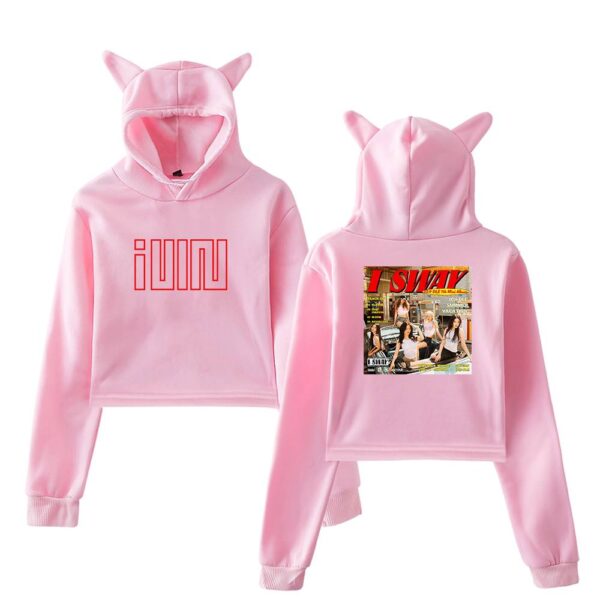 Gidle I Sway Cropped Hoodie #4 - Image 5