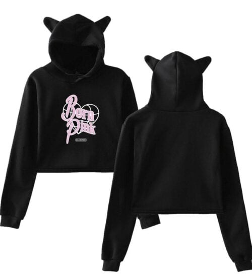 Blackpink Born Pink Cropped Hoodie #8
