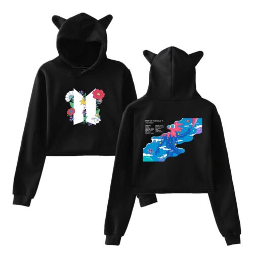 BTS Cropped Hoodie #2