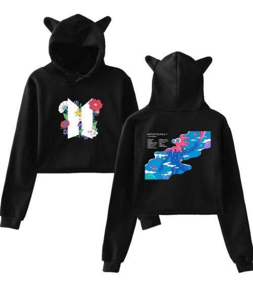 BTS Cropped Hoodie #2