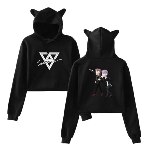 Seventeen Cropped Hoodie #4