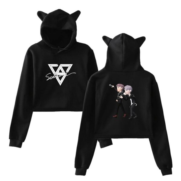 Seventeen Cropped Hoodie #4