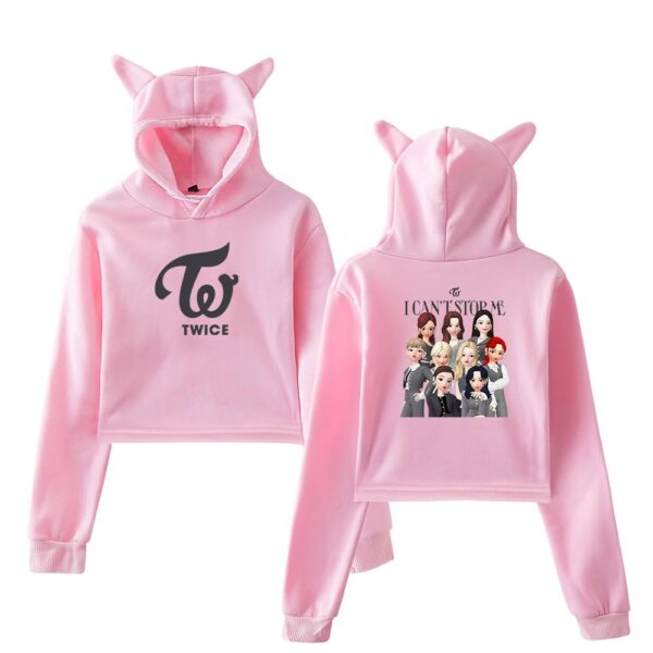 Twice Zepeto Cropped Hoodie #2 - Image 5