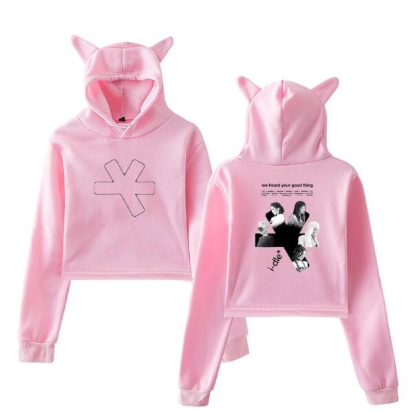 I-dle Cropped Hoodie #3 - Image 5