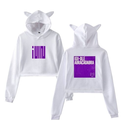 Gidle Cropped Hoodie #9