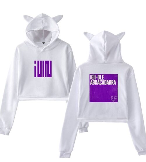 Gidle Cropped Hoodie #9