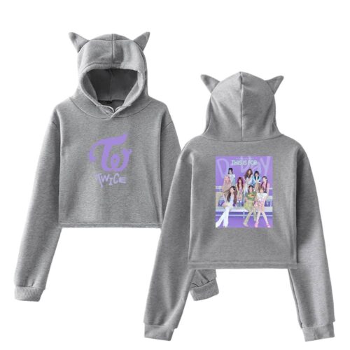 Twice This Is For Cropped Hoodie #3