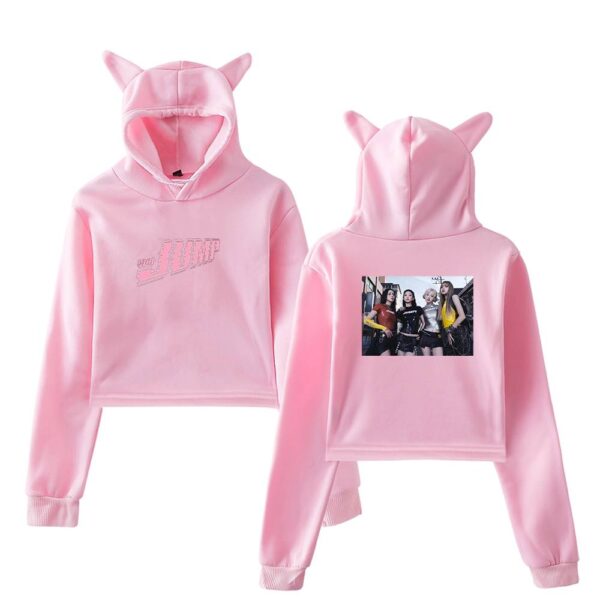 Blackpink Jump Cropped Hoodie #1 - Image 5