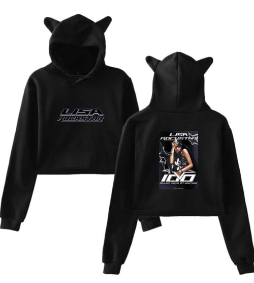 Lisa Blackpink Cropped Hoodie #4