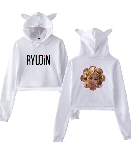 Ryujin Itzy Cropped Hoodie #1