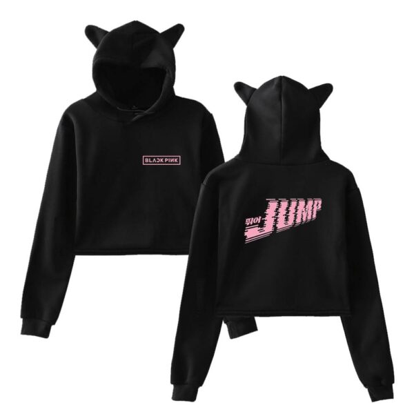 Blackpink Jump Cropped Hoodie #3 - Image 2