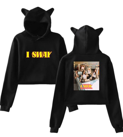Gidle I Sway Cropped Hoodie #3