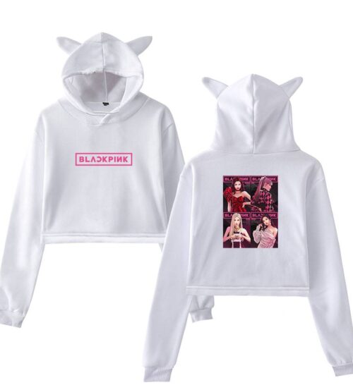 Blackpink Born Pink Cropped Hoodie #9