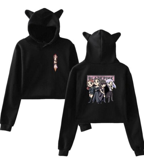 Blackpink Born Pink Cropped Hoodie #10