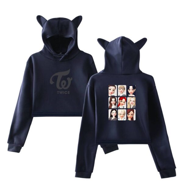 Twice Zepeto Cropped Hoodie #1 - Image 3