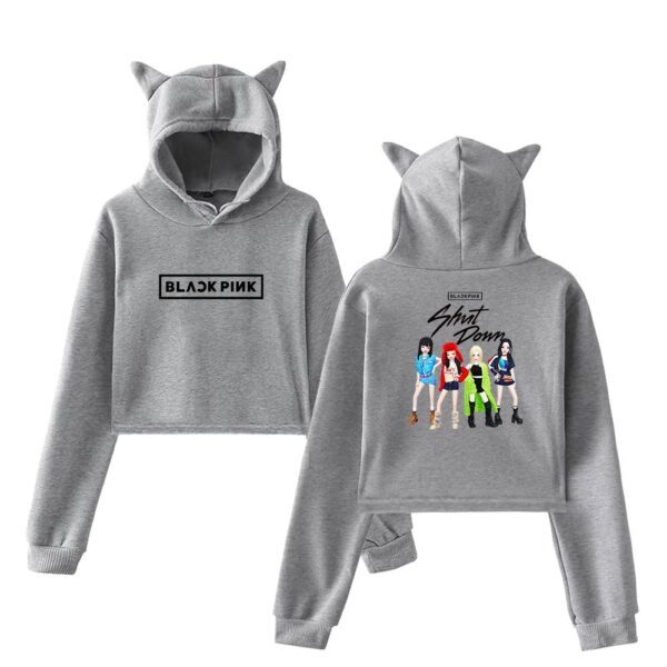 Blackpink Zepeto Cropped Hoodie #1 - Image 4