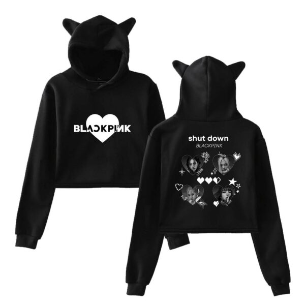 Blackpink Shut Down Cropped Hoodie #1