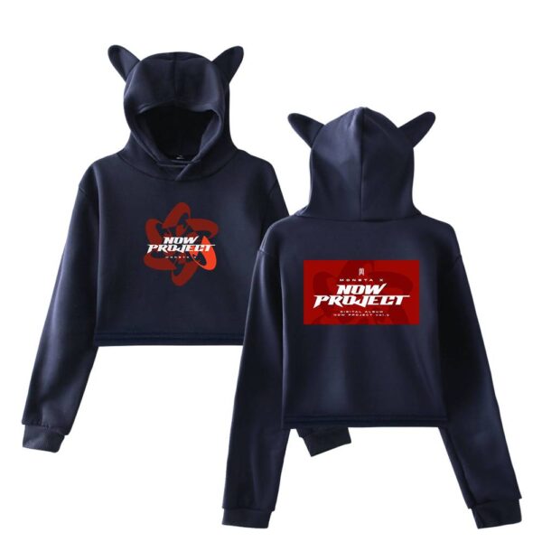 Monsta X Cropped Hoodie #4 - Image 3