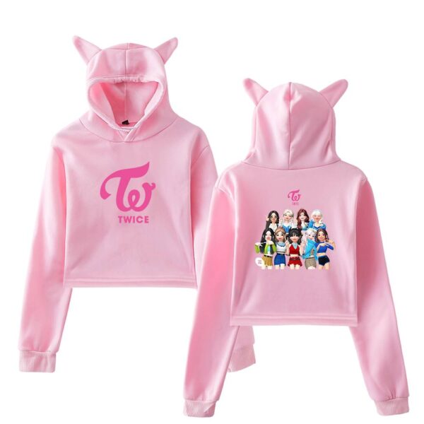 Twice Zepeto Cropped Hoodie #4 - Image 5