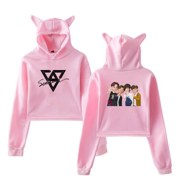 Seventeen Cropped Hoodie #1 - Image 5