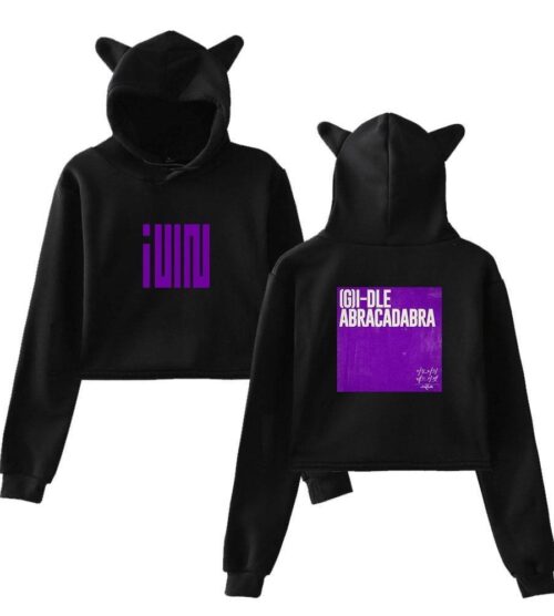 Gidle Cropped Hoodie #9