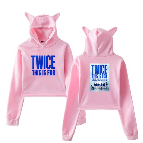 Twice This Is For Cropped Hoodie #1 - Image 5