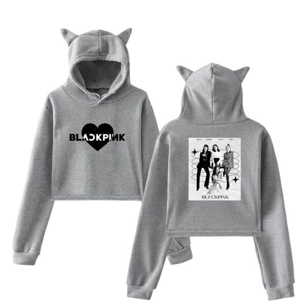 Blackpink Cropped Hoodie #2 - Image 4