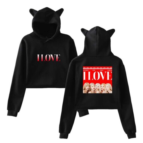 Gidle Cropped Hoodie #3