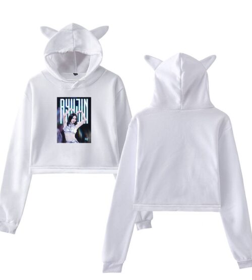 Ryujin Itzy Cropped Hoodie #4
