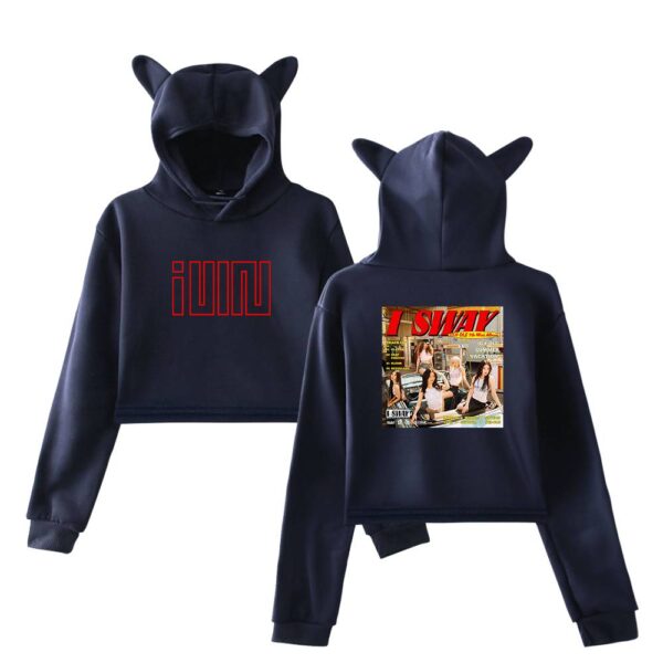 Gidle I Sway Cropped Hoodie #4 - Image 3