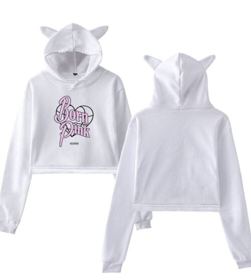 Blackpink Born Pink Cropped Hoodie #8