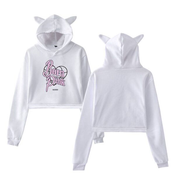 Blackpink Born Pink Cropped Hoodie #8 - Image 2
