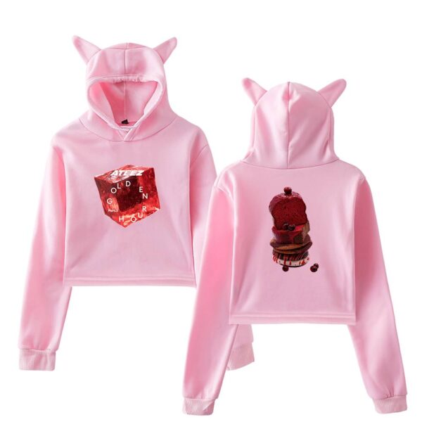Ateez Cropped Hoodie #1 - Image 5