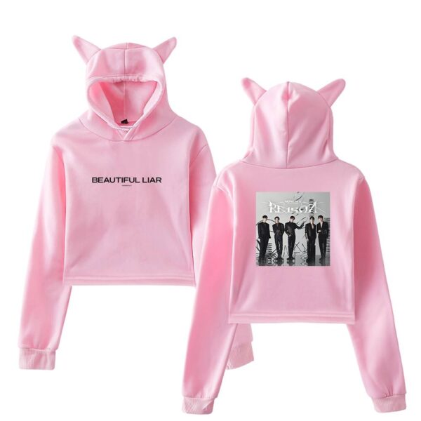 Monsta X Cropped Hoodie #2 - Image 5