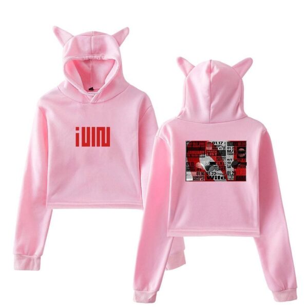Gidle Cropped Hoodie #10 - Image 5