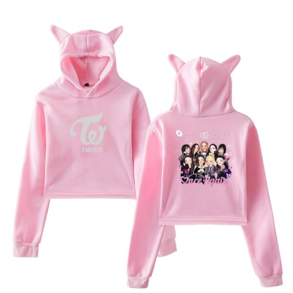 Twice Zepeto Cropped Hoodie #3 - Image 5